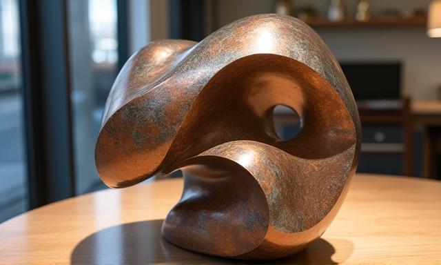 Einzigartige Metallskulptur als Kunstwerk