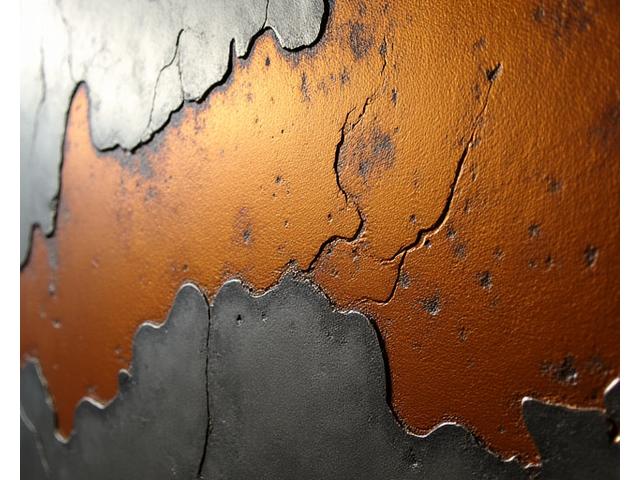 Abstraktes Metall-Wandrelief, künstlerisch geschmiedet, Details