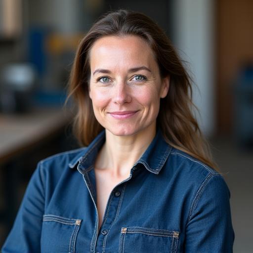 Porträt von Sofie Schmidt, Leiterin der Metallfertigung bei Gussbaum